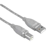 Hama USB 2.0-kabel, A-stekker naar B-stekker (3 m) afgeschermd grijs - thumbnail