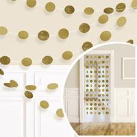 Hangdecoratie Goud/Glitter Cirkels - thumbnail