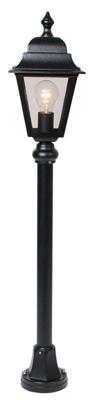 Franssen Klassieke tuinlampQuadrana 97cm zwart - FL114-10
