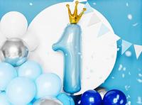 Ballonboog Kit Blauw/Zilver 200cm - thumbnail
