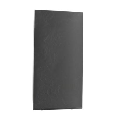 Vierkante bloembak, 40 cm hoog - EDA - Volcania - 31 L - Binnen/buiten - 39,5 x 39,5 x H 80 cm - Antracietgrijs