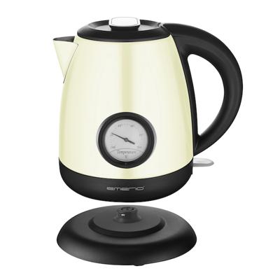 EMERIO Wasserkocher Waterkoker Snoerloos Aantal/Volume: 1 l Zwart, Geel