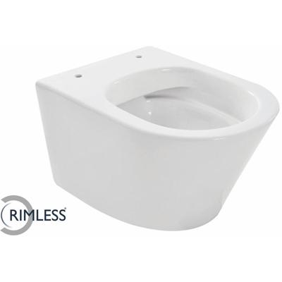 Wiesbaden Vesta Junior Wandcloset Rimless Verkort - Glans Wit