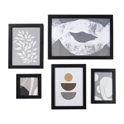 Fotolijstjes - zwart - set van 5