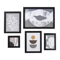 Fotolijstjes - zwart - set van 5 - thumbnail
