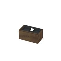 INK - Onderkast 1L met Binnenlade Greeploos Houten Keerlijst Fineer - 800x450x400 Mm - Chocolate Fineer - thumbnail