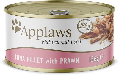 APPLAWS Natural Cat Food Tuna fillet with prawn - nat kattenvoer - 156g