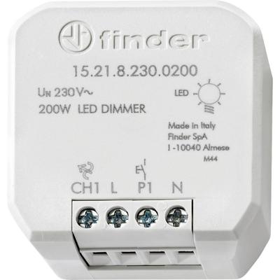 Finder 15.21.8.230.0200 Dimmer (inbouw) Geschikt voor lampen: LED-lamp Lichtgrijs Finder 15.21.8.230.0200 Dimmer (inbouw) Geschikt voor lampen: LED-lamp Lichtgrijs