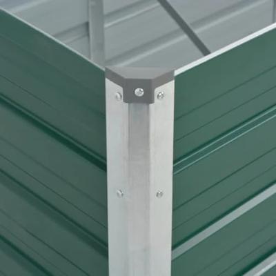 VidaXL Plantenbak verhoogd 320x80x45 cm gegalvaniseerd staal groen VidaXL Plantenbak verhoogd 320x80x45 cm gegalvaniseerd staal groen