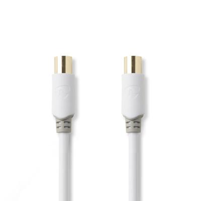Coaxkabel 100 dB | IEC (Coax) Male - IEC (Coax) Female | 1,0 m | Wit
