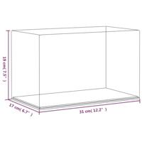 Vitrine transparant 31x17x19 cm acryl - thumbnail