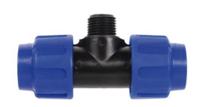 Kirchhoff PP T-stuk, 20 mm x 1/2"ET, klemkoppeling voor HDPE - 984824555 - thumbnail