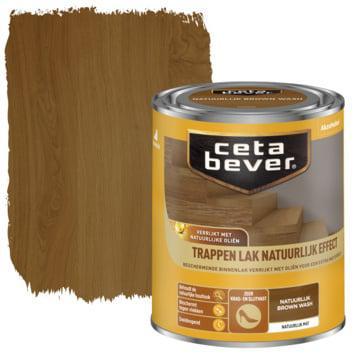 Cetabever Trappen Lak Natuurlijk Effect Mat - Brown Wash - 0,75 liter