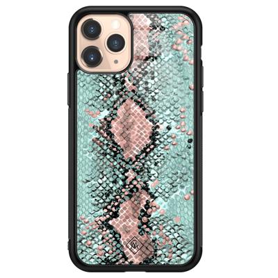 iPhone 11 Pro glazen hardcase - Baby snake iPhone 11 Pro glazen hardcase - Baby snake