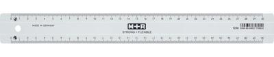 M+R Strong & Flexibel lat, met schaalverdeling voor recht- en linkshandigen, 30 cm, transparant