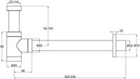 Saqu Designsifon Geborsteld Nikkel - thumbnail