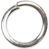 Creativ Company Ringen, afm 4,4 mm, dikte 0,7 mm, verzilverd, 500 stuk/ 1 doos - thumbnail