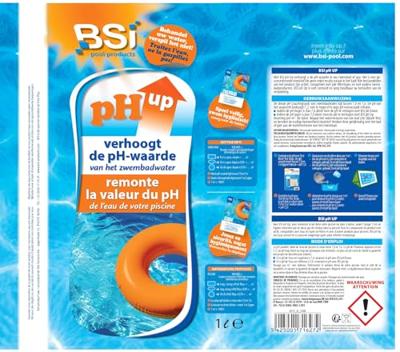 BSI PH Up liquid, 1 Liter water verzorgingsmiddel