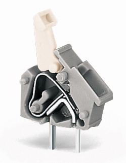 WAGO 256-403 Veerkrachtklemblok 2.50 mm² Aantal polen 3 Grijs 1 stuk(s)