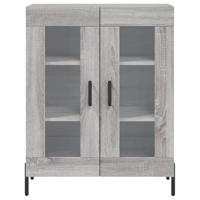 Dressoir 69,5x34x90 cm bewerkt hout grijs sonoma eikenkleurig - thumbnail
