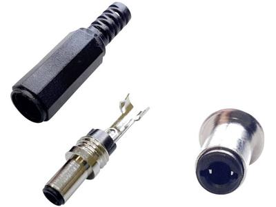 BKL Electronic 075253 Laagspannings-connector Stekker, recht 5.50 mm 2.10 mm 1 stuk(s)