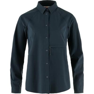Fjallraven Abisko Trekking Shirt Dames Dark Navy M
