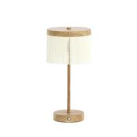 Light & Living Oplaadbare schemerlampDiny houtlook met wit - 1892183 - thumbnail