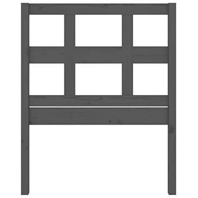 Hoofdbord 95,5x4x100 cm massief grenenhout grijs Hoofdbord 95,5x4x100 cm massief grenenhout grijs