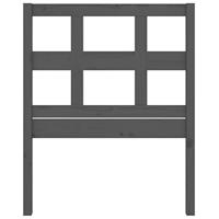 Hoofdbord 95,5x4x100 cm massief grenenhout grijs - thumbnail