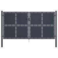 Tuinpoort staal 300x150 cm antraciet - thumbnail