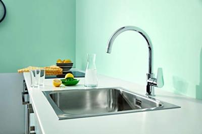 Grohe BauEdge keukenkraan met draaibare uitloop chroom - thumbnail
