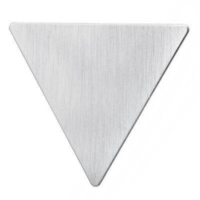 Metalen snap Hair clips smiley gezicht kaptafel tool (driehoek zilver)