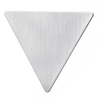 Metalen snap Hair clips smiley gezicht kaptafel tool (driehoek zilver) - thumbnail