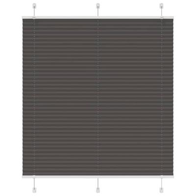 Pliss rolgordijn 115x100cm stofbreedte 114,4cm polyester zwart - thumbnail