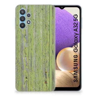 Samsung Galaxy A32 5G | Bumper Hoesje | Green Wood