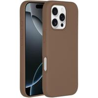 Accezz Liquid Silicone Backcover met MagSafe iPhone 16 Pro Telefoonhoesje Bruin - thumbnail