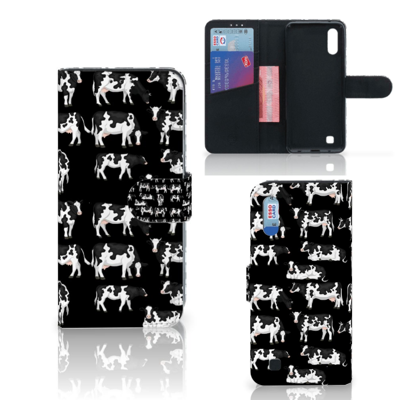 Samsung Galaxy M10 | Telefoonhoesje | Met pasjeshouder | Koetjes