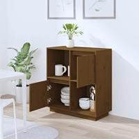 Dressoir 74x35x80 cm massief grenenhout honingbruin - thumbnail