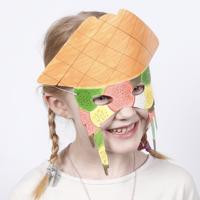 Creativ Company Piratenmaskers, h: 16-26 cm, b: 17,5-26,5 cm, 230 gr, wit, 16 stuk/ 1 doos - thumbnail