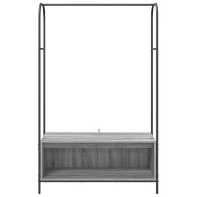 Kledingrek met opslag Grijs 100 x 44 x 160 cm Bewerkt hout