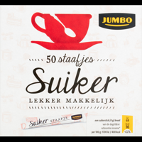 Jumbo Suiker Staafjes 50 Stuks 200 g - thumbnail
