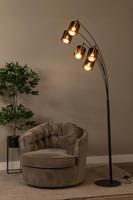 Lucide RANKOS - Vloerlamp - 5xE14 - Zwart - thumbnail