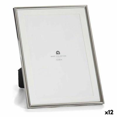 Fotolijsten Gift Decor Zilverkleurig Kristal Staal (12 Stuks)