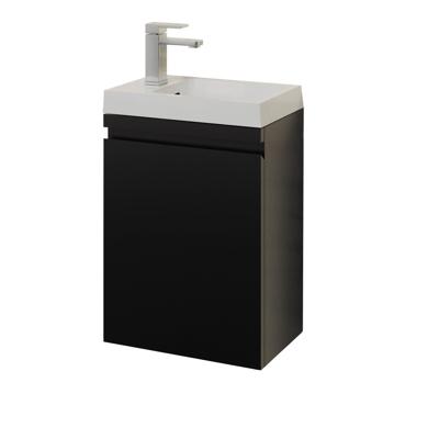 Fonteinset BWS Arbor met Onderkast 40x52x22 cm Mat Zwart Fonteinset BWS Arbor met Onderkast 40x52x22 cm Mat Zwart