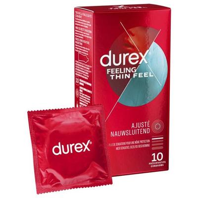 Durex Thin Feel Nauwsluitende Condooms - 10 Stuks