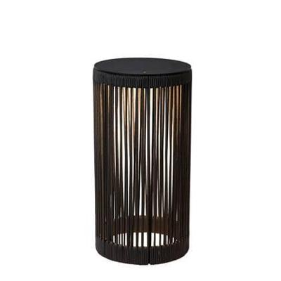 Lucide PINGI - Oplaadbare Vloerlamp Binnen/Buiten - Accu/Batterij - Ø 33,5 cm - LED 3 StepDim - 1x3W 3000K - IP44 - Zwart