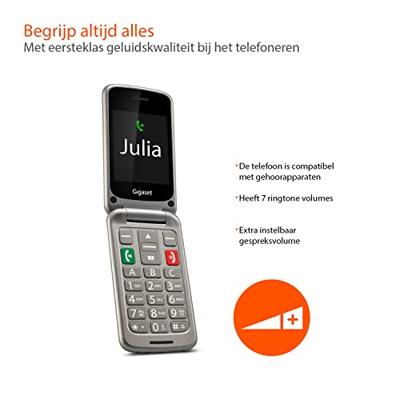Gigaset Gl590 Mobiele Senioren Telefoon Zilver