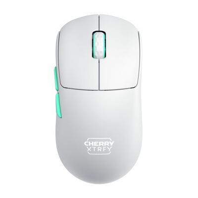 CHERRY XTRFY M68 Wireless, Ultralichte Draadloze Gamingmuis, 2,4 GHz, Geoptimaliseerd voor E-Sports, Symmetrische Vorm met extra lage Voorkant, Wit