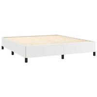 Bedframe kunstleer wit 180x200 cm - thumbnail