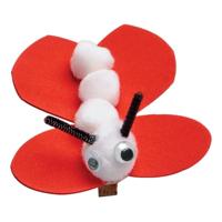 Colorations - pom poms wit, 100st. - thumbnail